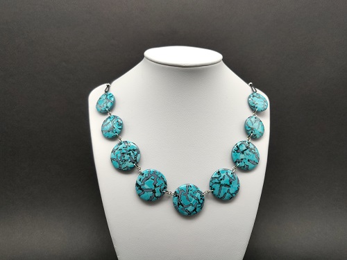 Collier bleu turquoise