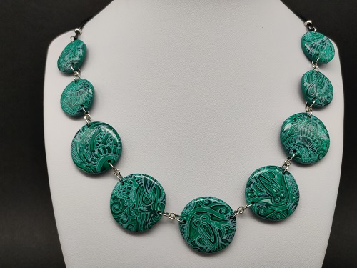 Collier vert emeraude