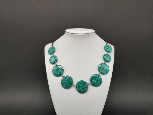 Collier vert emeraude