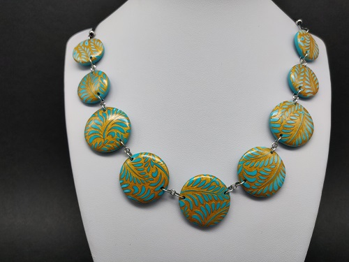 Collier turquoise, or